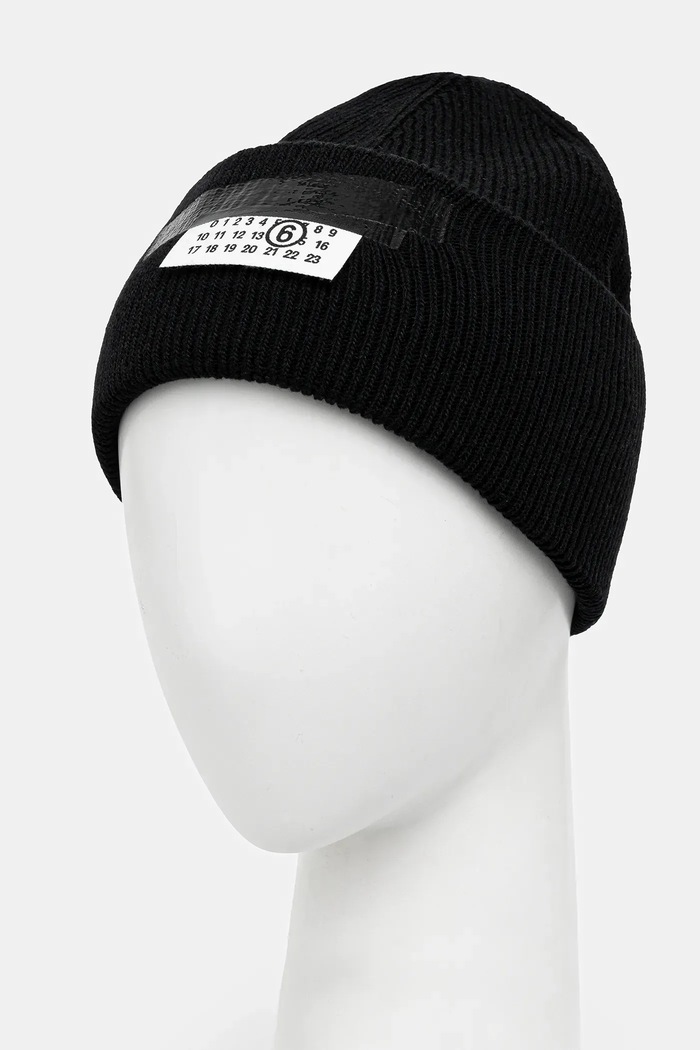 Vlnená čiapka MM6 Maison Margiela SH2TB0003.M13168.900S čierna AW25