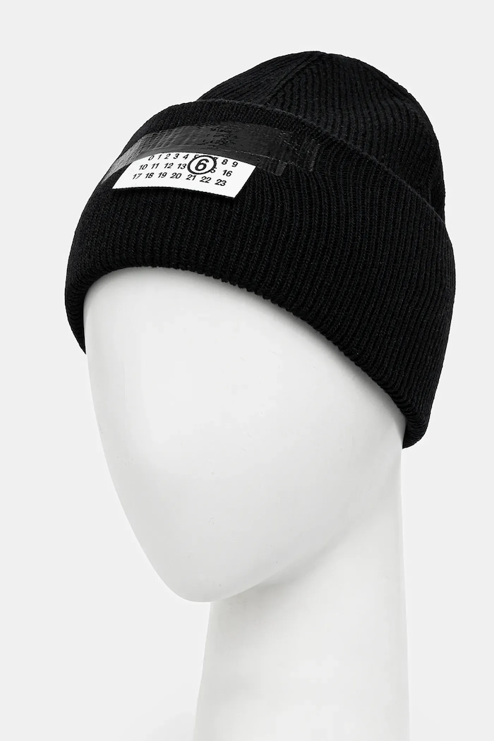 Vlnená čiapka MM6 Maison Margiela SH2TB0003.M13168.900S čierna AW25