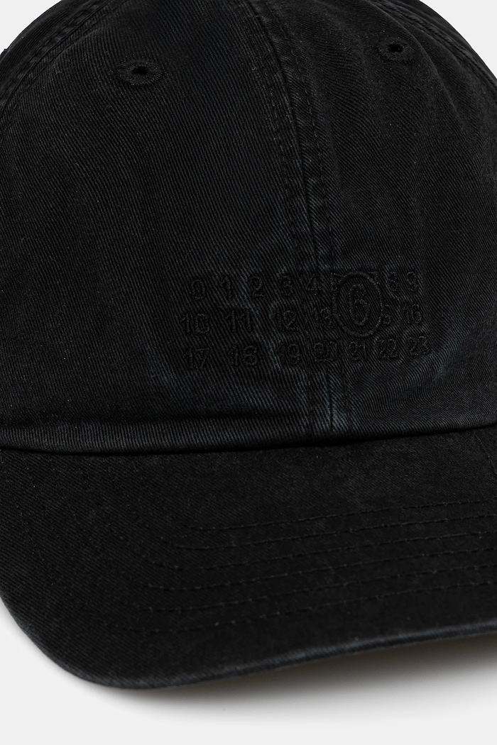 Pamučna kapa sa šiltom MM6 Maison Margiela SH2TC0004.M35190.899 crna AW25