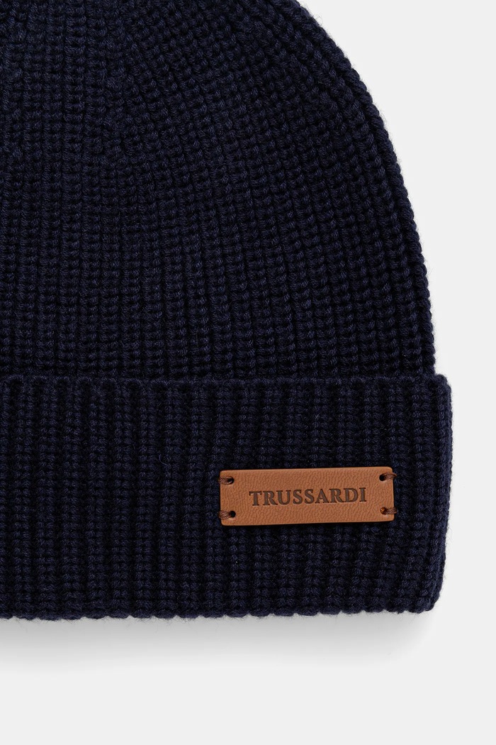 Аксесоари Trussardi Шапка с вълна Trussardi E603C000002N тъмносин