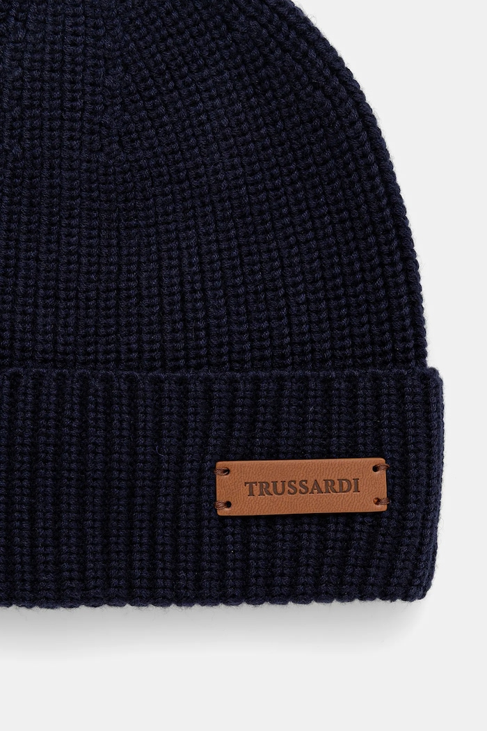 Аксесоари Trussardi Шапка с вълна Trussardi E603C000002N тъмносин