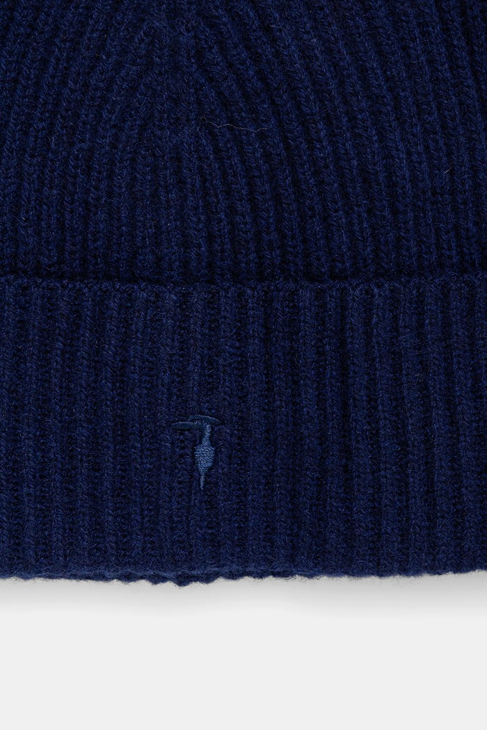 Αξεσουάρ Μάλλινο σκουφί Trussardi E601C000001N σκούρο μπλε