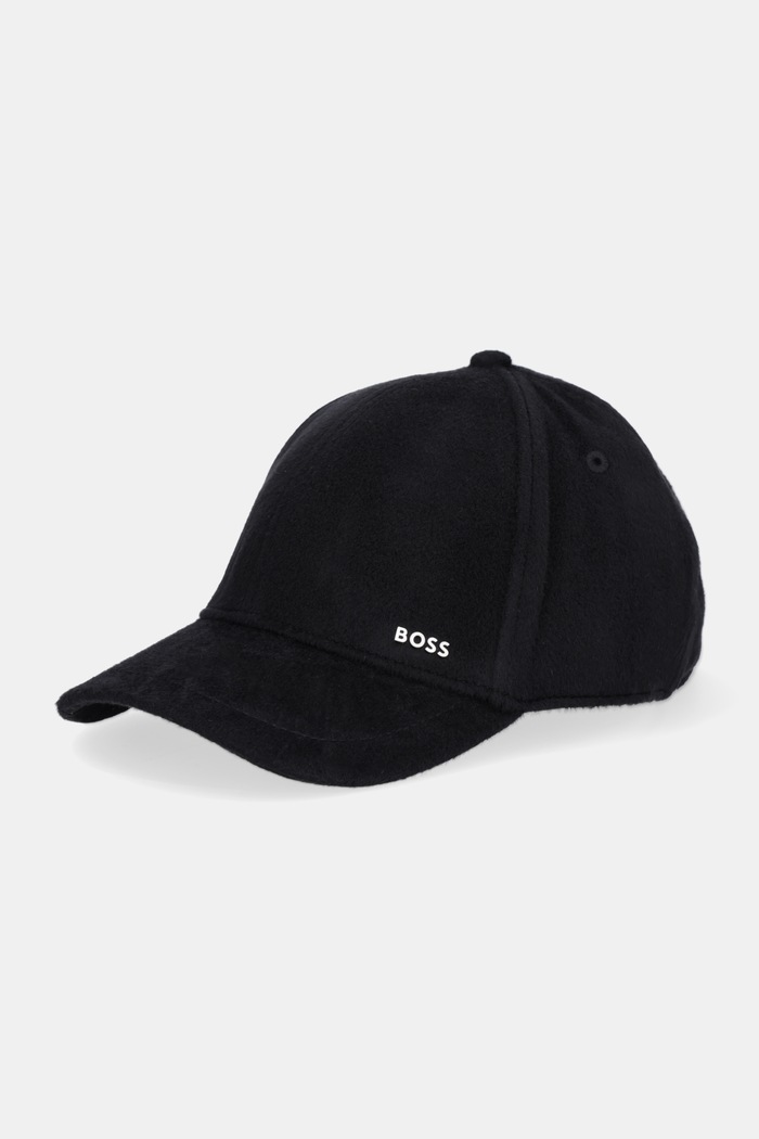BOSS cappello da baseball con lana Zed-WO-PW con aggiunta di lana nero 50550616