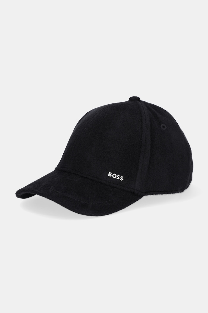 BOSS cappello da baseball con lana Zed-WO-PW con aggiunta di lana nero 50550616