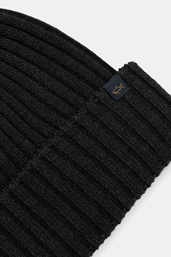 Doplnky Paul&Shark čiapka beanie pánska vlnená 99311018 zelená