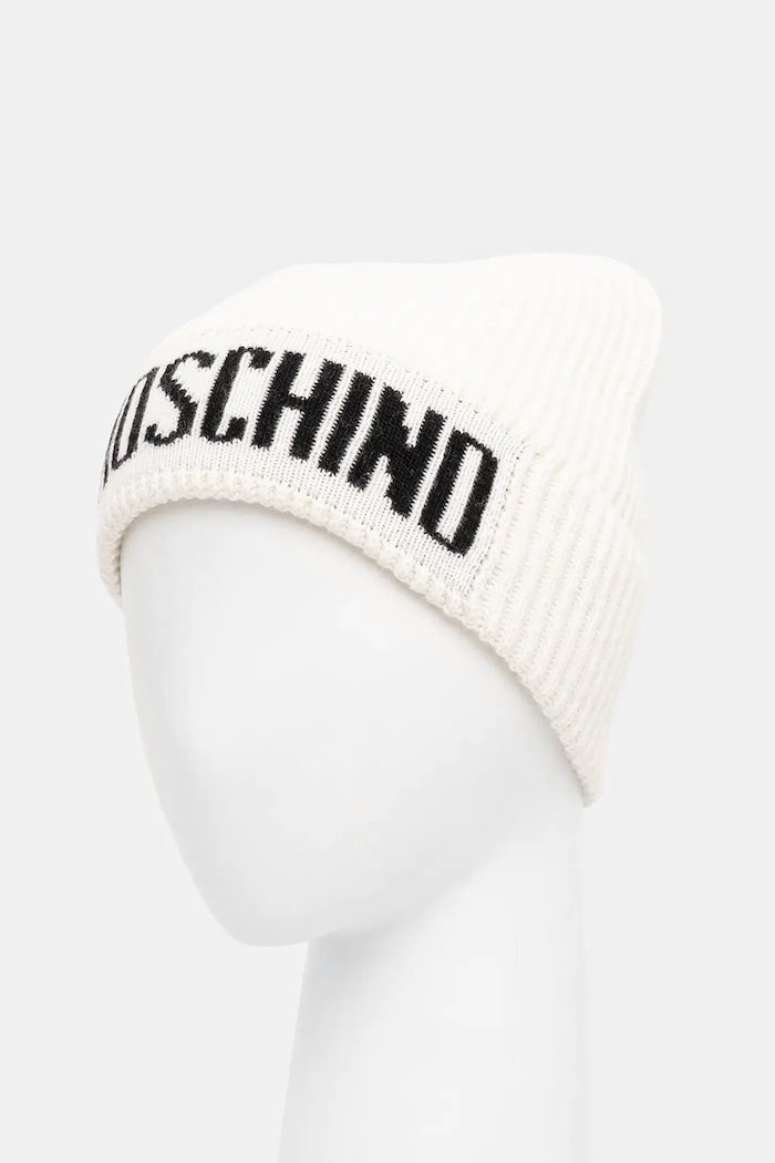 Аксесоари Moschino шапка мъжка с вълна M5875.60808 бежов
