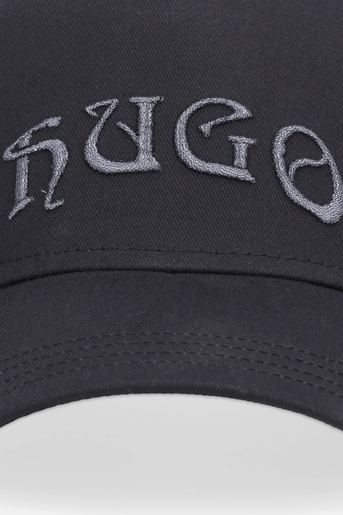 Хлопковая кепка HUGO Jude-GL 50550608 чёрный AW25