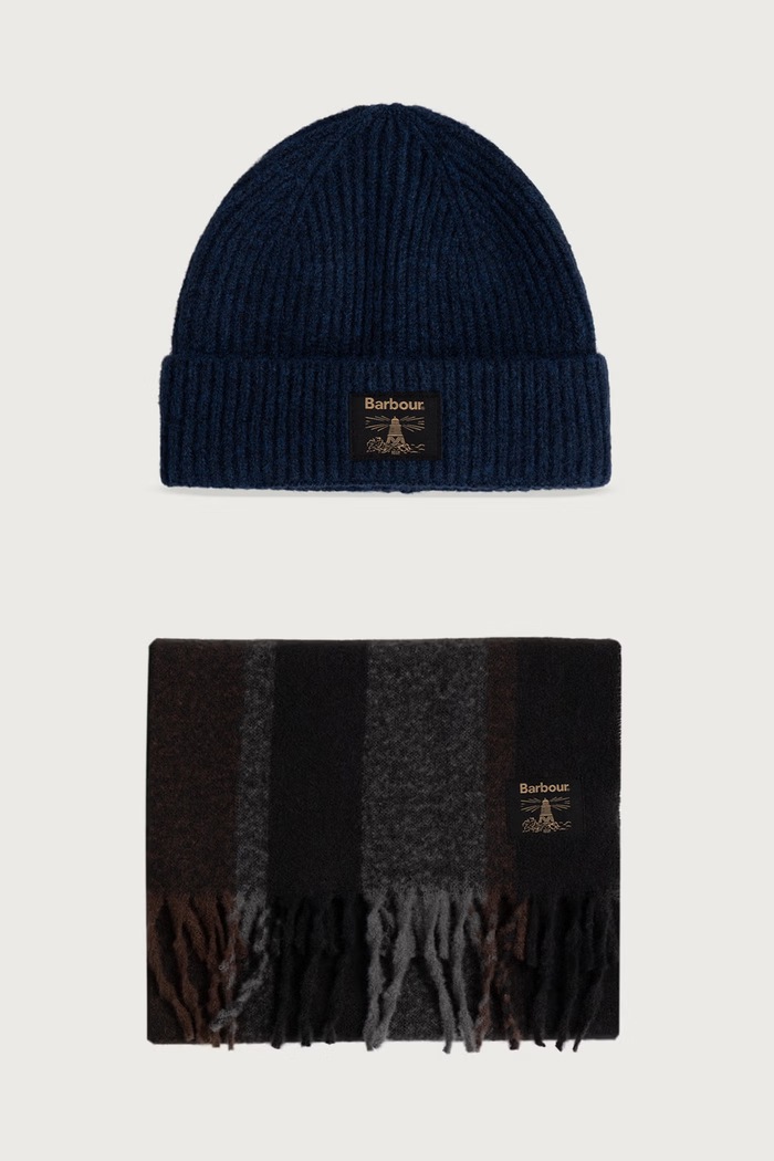 Barbour Komplet męski granatowy MGS0095