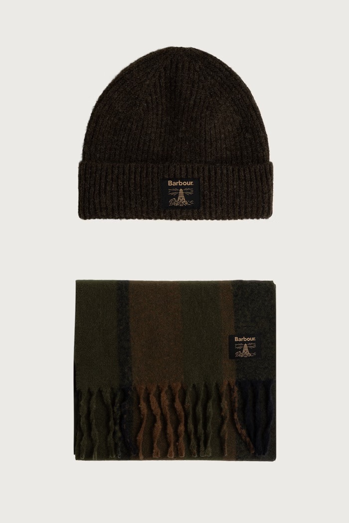 Barbour Komplet męski zielony MGS0095