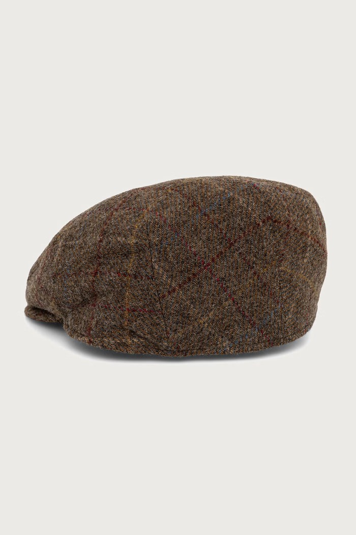 Barbour Kaszkiet męski wełniany MHA0009 brązowy AW25