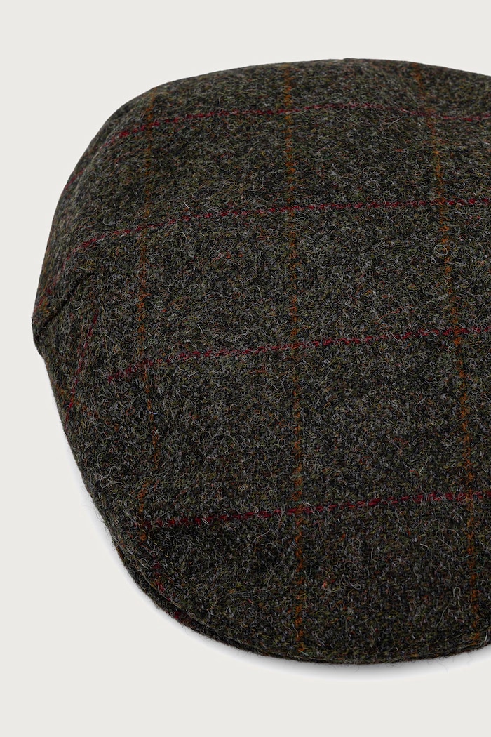 Barbour Kaszkiet męski wełniany MHA0009 zielony AW25