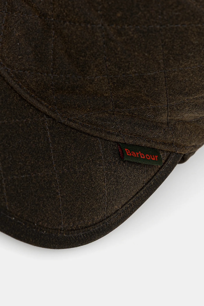 Βαμβακερό κασκέτο Barbour MHA0044 πράσινο AW25