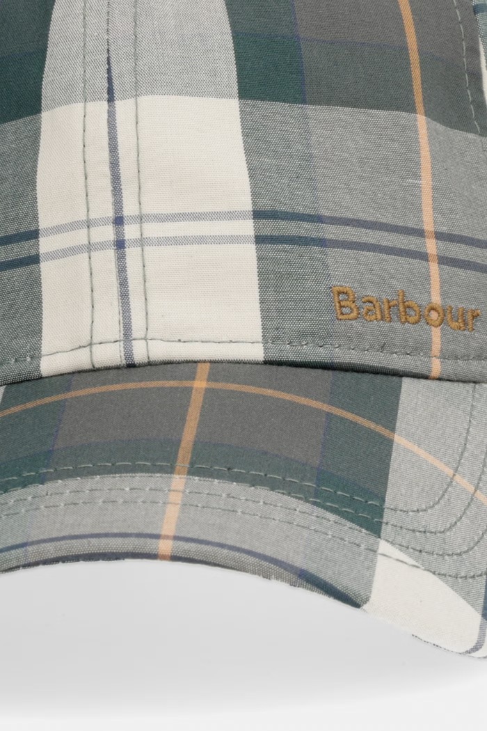 Barbour czapka bejsbolówka męska bawełniana Barbour Telfield MHA0910 zielony AW25
