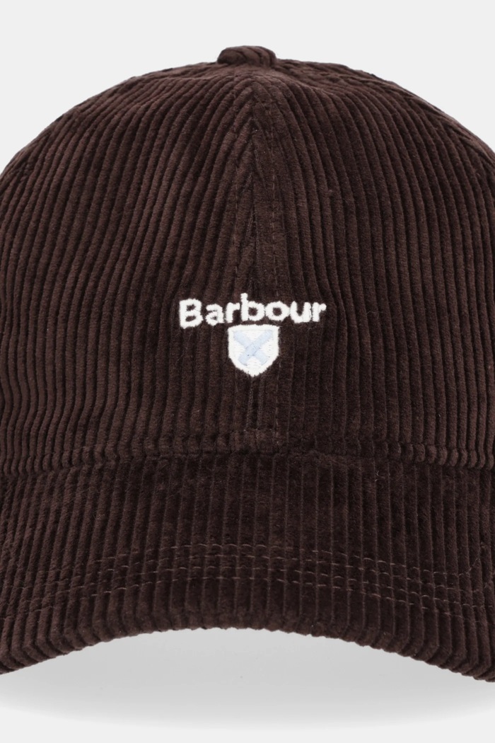 Κοτλέ καπέλο μπέιζμπολ Barbour Preston Cord MHA0911 καφέ AW25