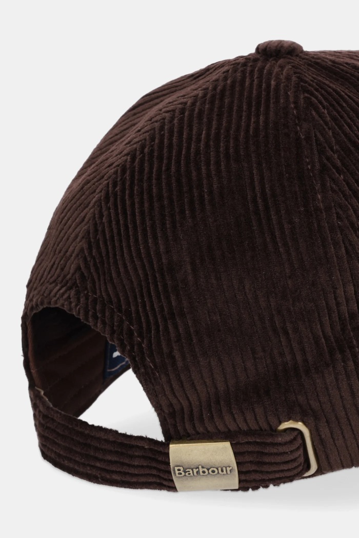 Αξεσουάρ Κοτλέ καπέλο μπέιζμπολ Barbour Preston Cord MHA0911 καφέ