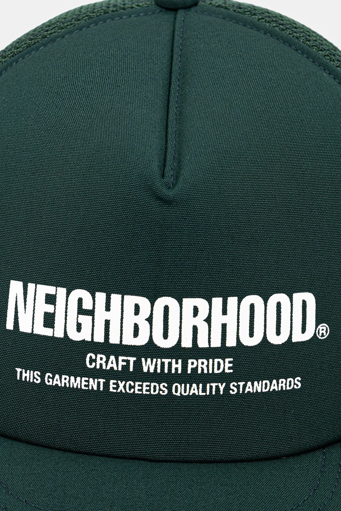 Кепка NEIGHBORHOOD mesh cap-1 251YGNH.HT06 зелёный AW25