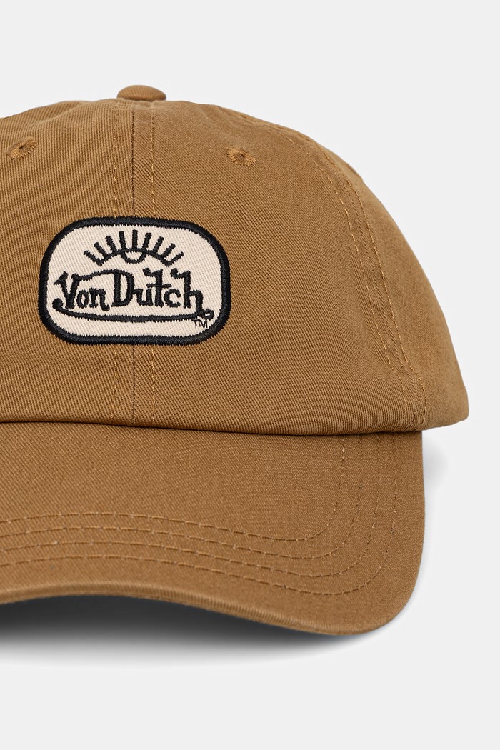 Von Dutch baseball kapa moška bombažna VD.1.CD.LOG bež SS26
