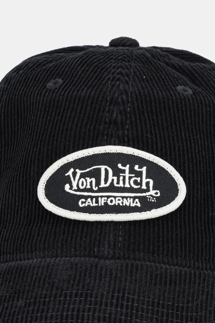 Von Dutch baseball kapa moška bombažna VD.1.CD.LOG črna SS26