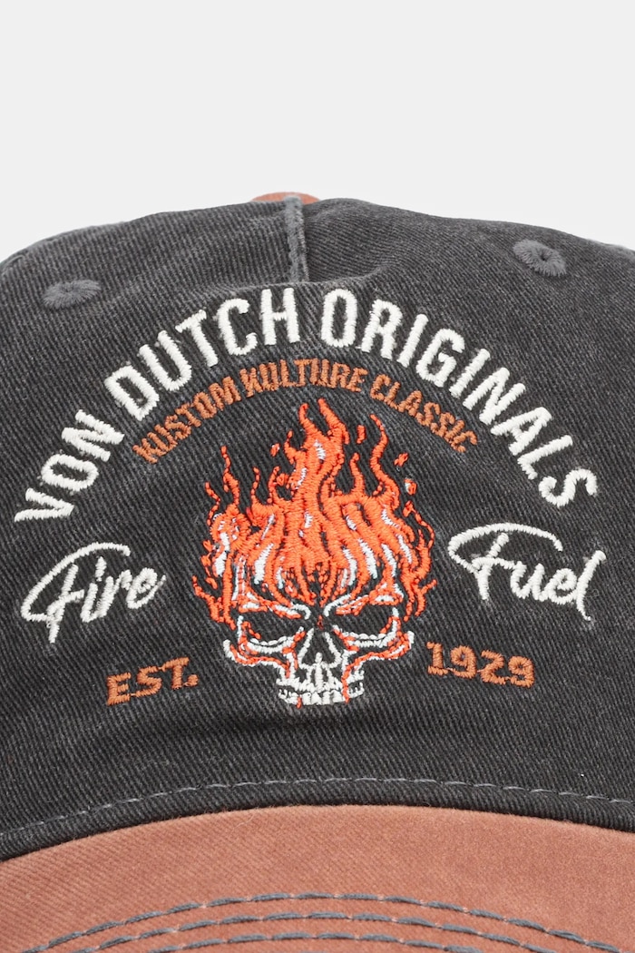 Von Dutch Czapka z daszkiem bawełniana VD.1.CB.RETRO turkusowy AW25