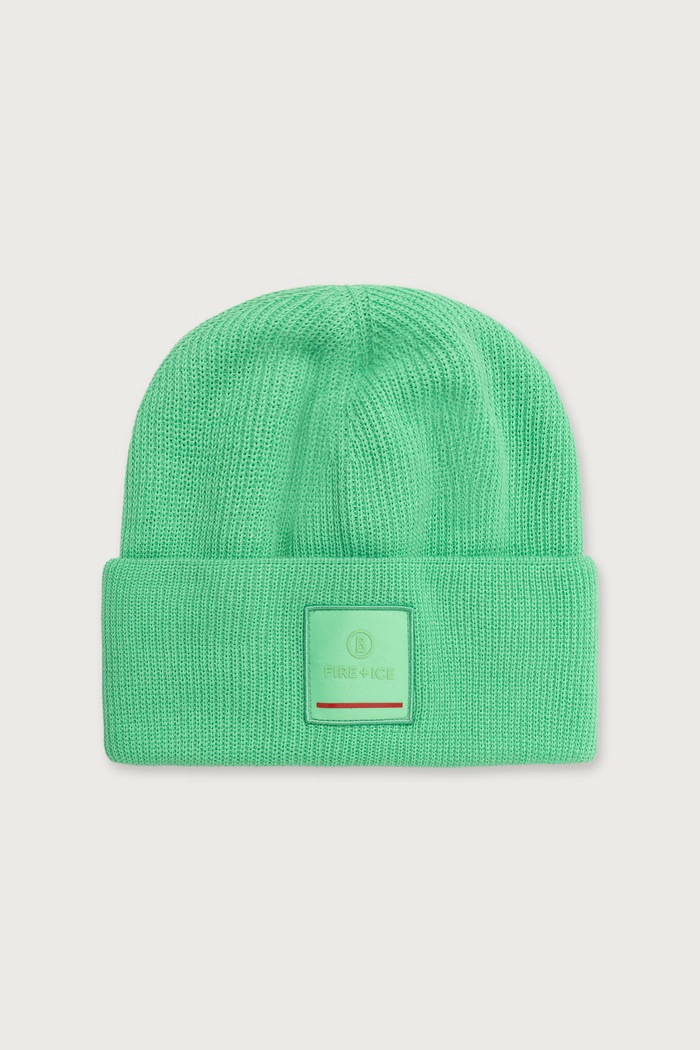 BOGNER Fire+Ice Czapka beanie męska z dodatkiem wełny TAREK zielony 94366125