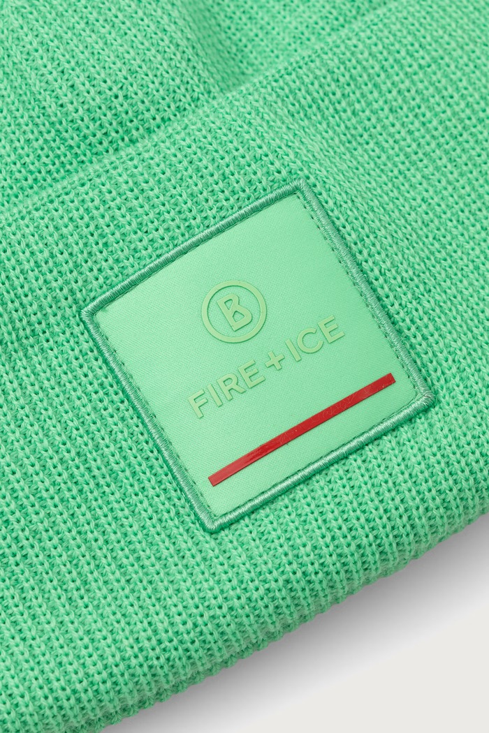 Akcesoria BOGNER Fire+Ice Czapka beanie męska z dodatkiem wełny TAREK 94366125 zielony