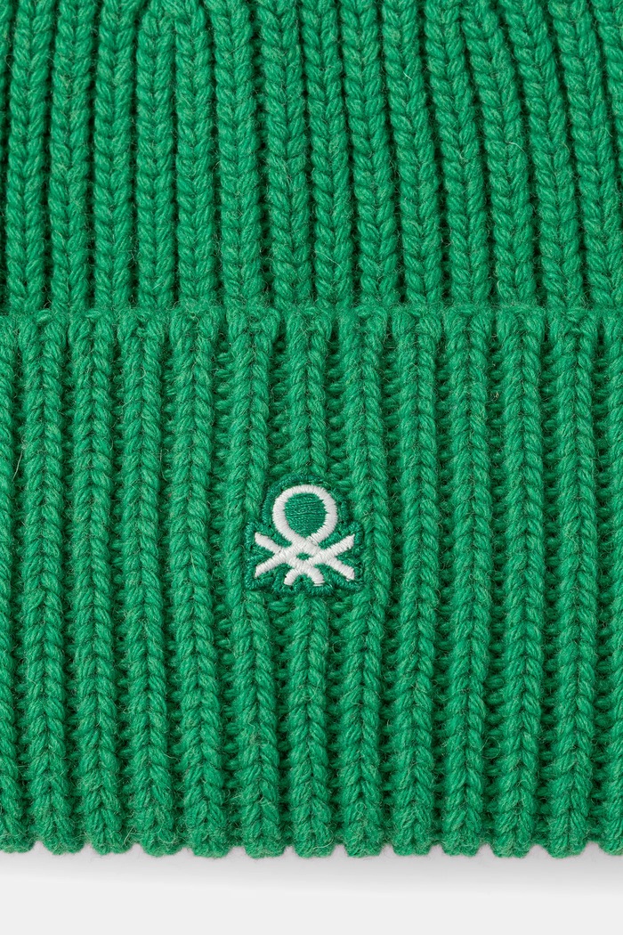 Doplnky Čiapka s prímesou vlny United Colors of Benetton 12PAUA00X zelená