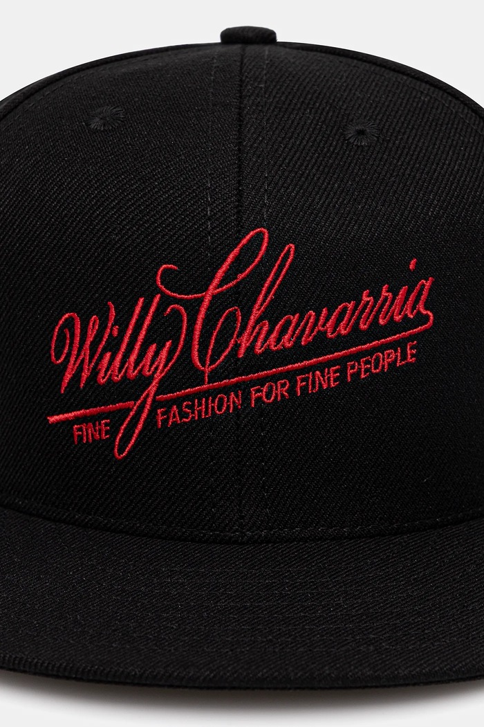 Кепка Willy Chavarria Fine Fashion WCASC0042.001 чёрный AW25