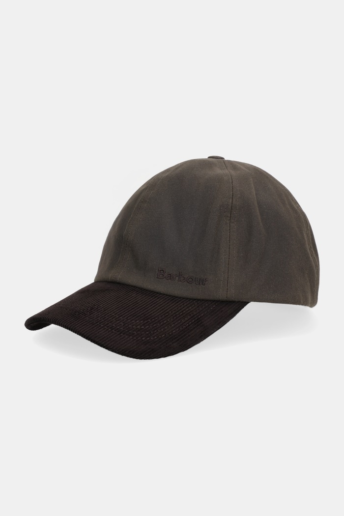 Barbour Bavlnená šiltovka Barbour zelená MHA0913