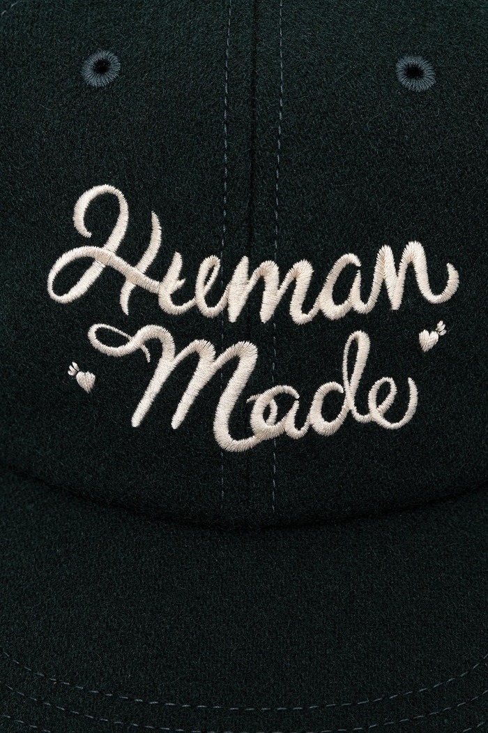 Human Made czapka z dodatkiem wełny 6PANEL WOOL HM30GD052 zielony AW25