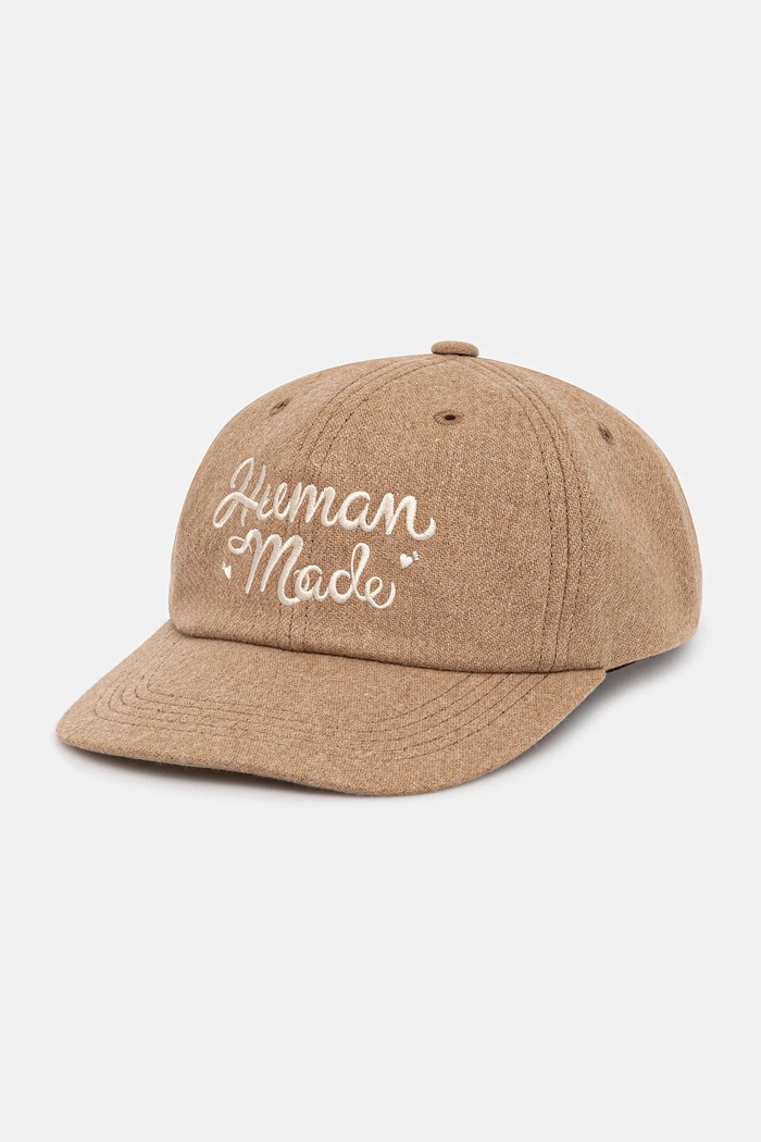 Human Made czapka z dodatkiem wełny 6PANEL WOOL z dodatkiem wełny beżowy HM30GD052