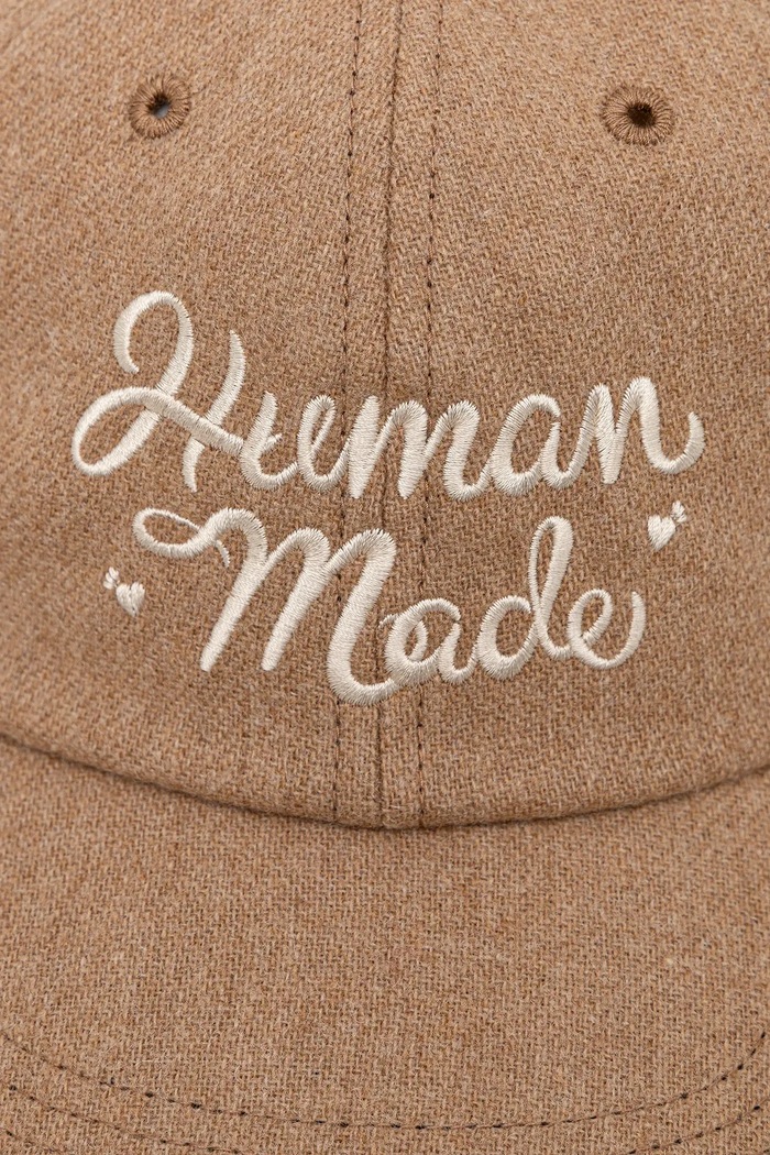 Human Made czapka z dodatkiem wełny 6PANEL WOOL HM30GD052 beżowy AW25