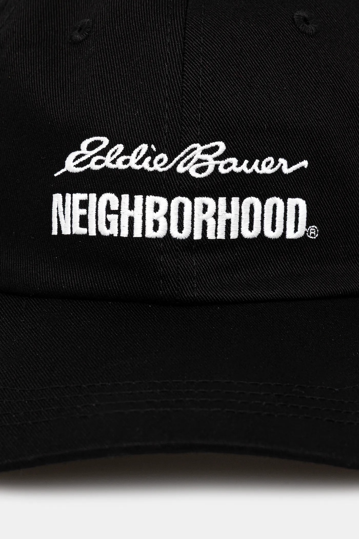 NEIGHBORHOOD berretto in cotone X EDDIE BAUER DAD 252ZMEBN.HT03 nero AW25