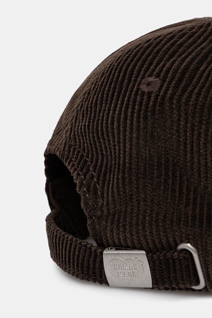 Akcesoria Human Made czapka z daszkiem bawełniana 6PANEL CORDUROY HM30GD071 brązowy