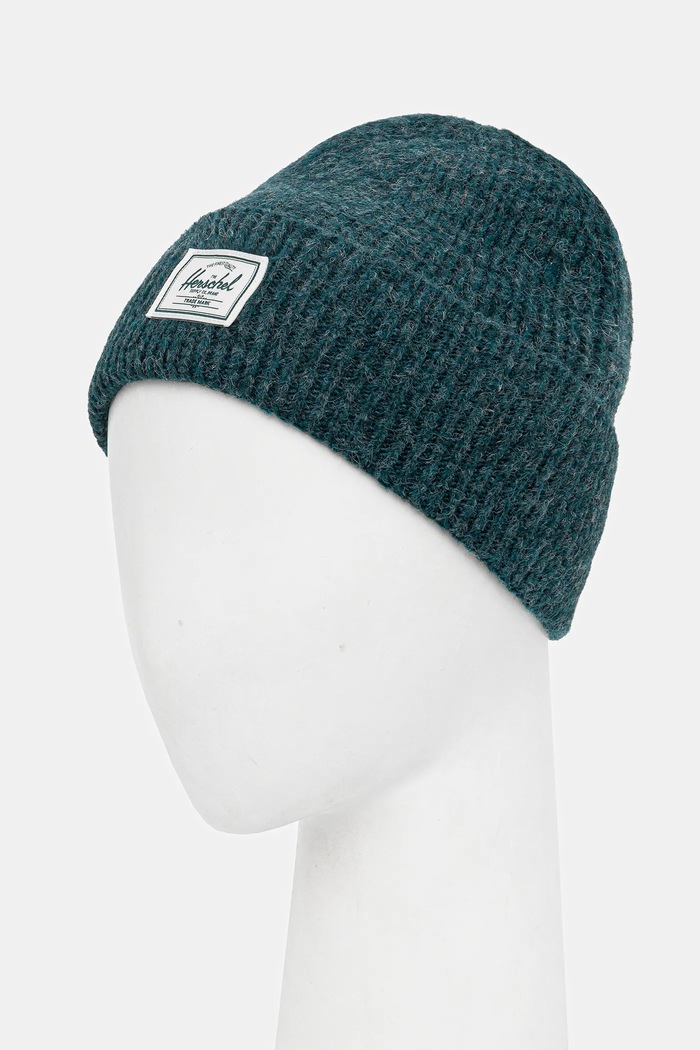 Herschel czapka z domieszką wełny Super Soft 50481.06551.OS turkusowy AW25