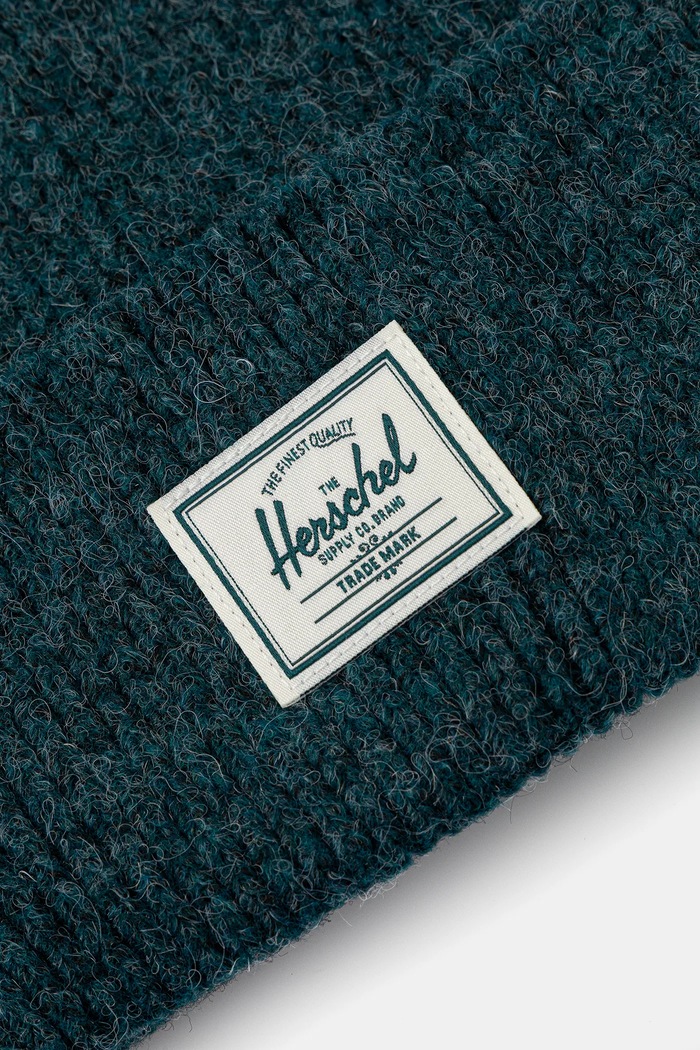 Akcesoria Herschel czapka z domieszką wełny Super Soft 50481.06551.OS turkusowy