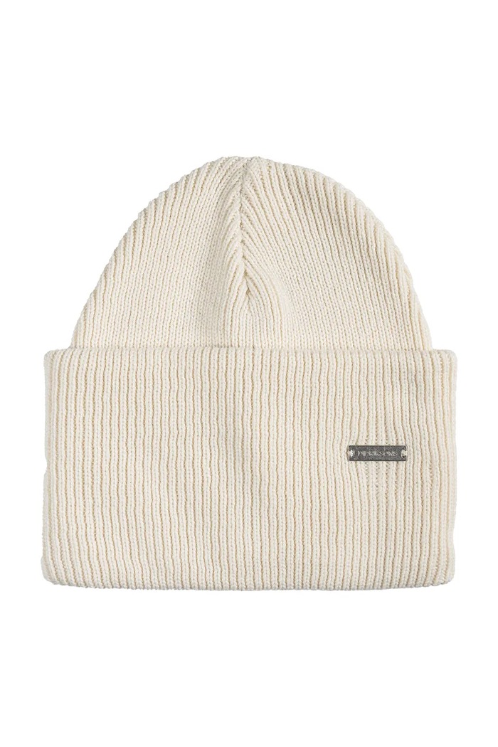 Didriksons Czapka beanie bawełniana RIVER beżowy 505756