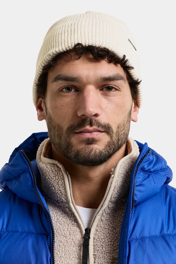 Akcesoria Didriksons Czapka beanie bawełniana RIVER 505756 beżowy