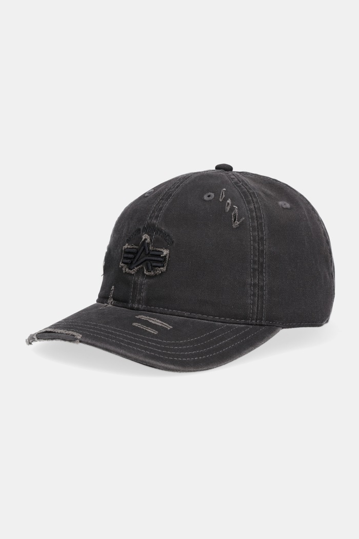 Bavlnená šiltovka Alpha Industries bavlna sivá 258901.03