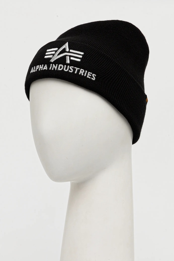 Alpha Industries czapka 3D 168910.423 czarny AW25