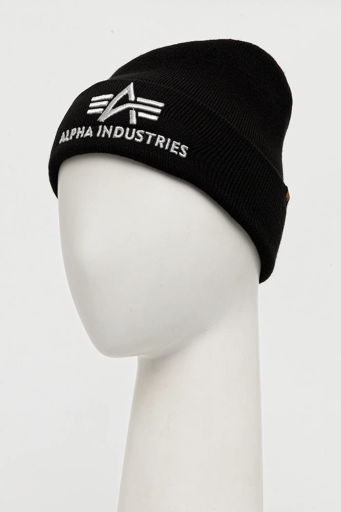 Alpha Industries czapka 3D 168910.423 czarny AW25