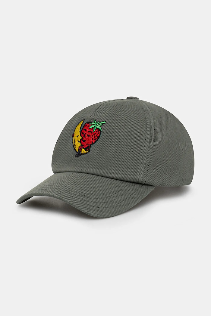 Памучна шапка с козирка Sky High Farm Logo cap зелен SHF07K001