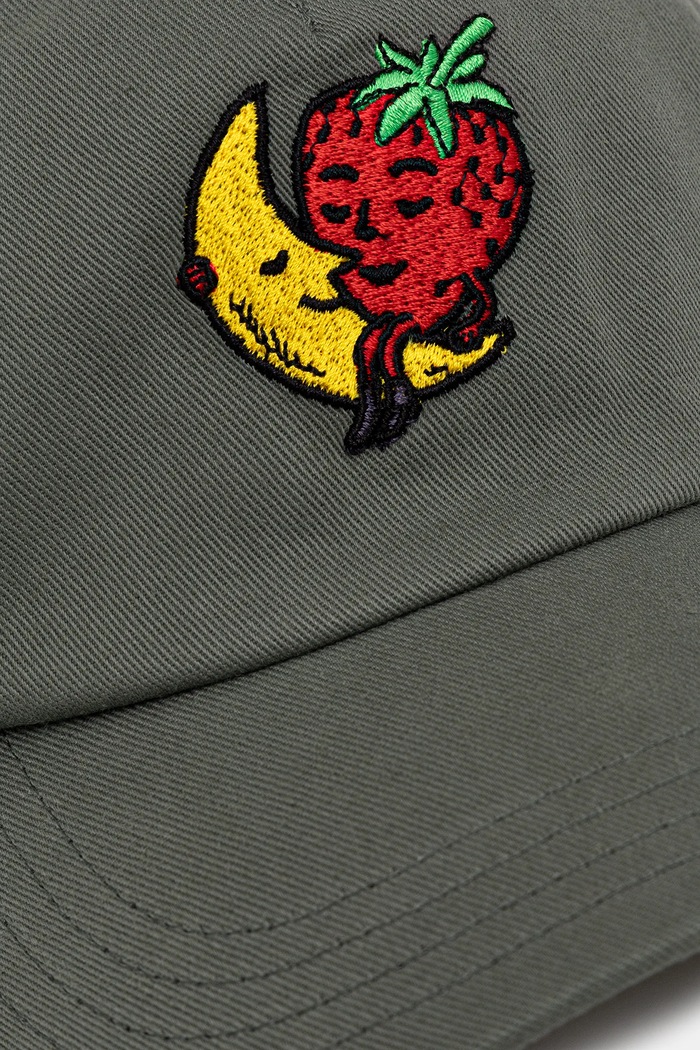 Памучна шапка с козирка Sky High Farm Logo cap SHF07K001 зелен AW25