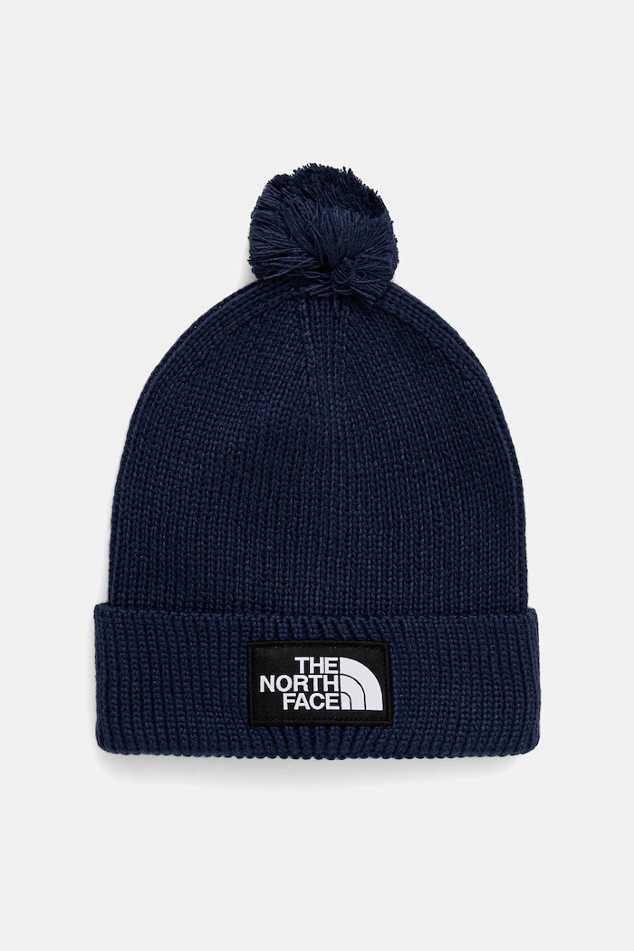 Čiapka The North Face TNF Logo Box stredne hrubá tmavomodrá NF0A8CHF8K21