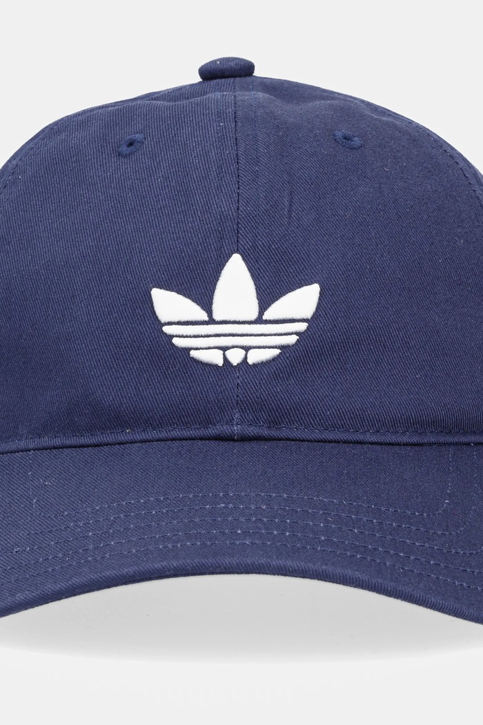 adidas Originals czapka z daszkiem bawełniana JV7391 granatowy AW25