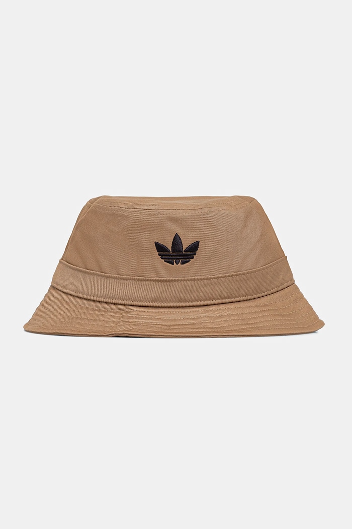 Βαμβακερό καπέλο adidas Originals Adicolor απλικέ μπεζ JV9981