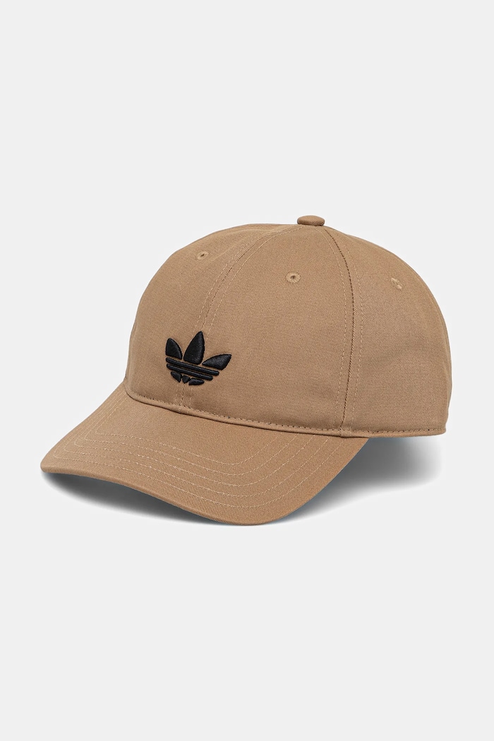 adidas Originals Βαμβακερό καπέλο του μπέιζμπολ adidas Originals μπεζ JY5064