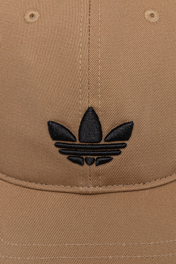 adidas Originals Βαμβακερό καπέλο του μπέιζμπολ adidas Originals JY5064 μπεζ AW25