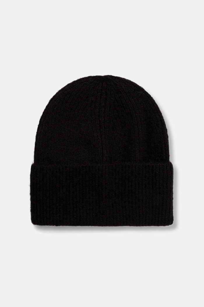 Jack Wolfskin czapka z domieszką wełny FUZZY z domieszką wełny czarny A65238