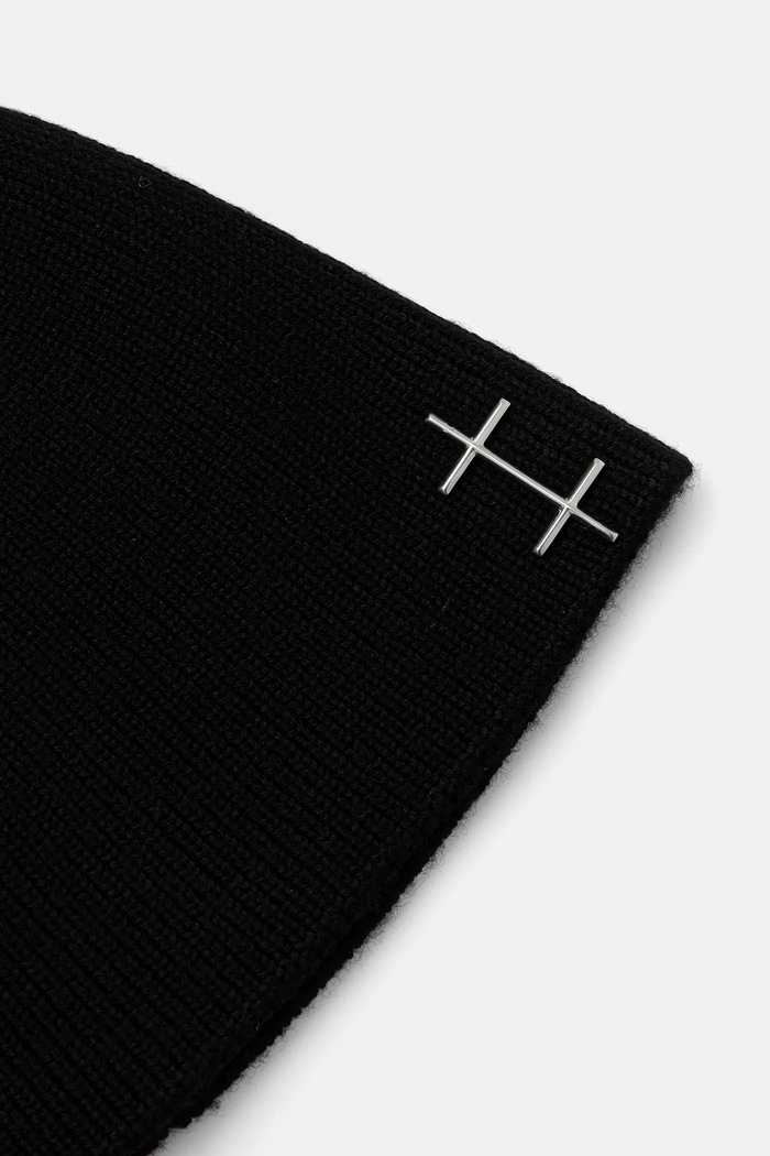 Doplňky Vlněná čepice Heliot Emil AW25.16.107.BLK01.CO černá