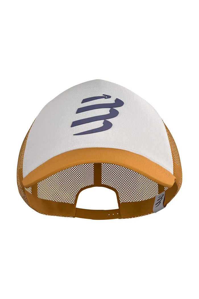 Compressport czapka z daszkiem trucker bawełniana Trucker XHWU419 żółty AW25